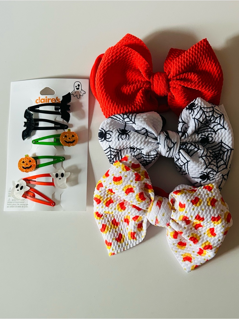 NEW! Spooky Halloween Hair Accessories Hair Clip & Headband Set